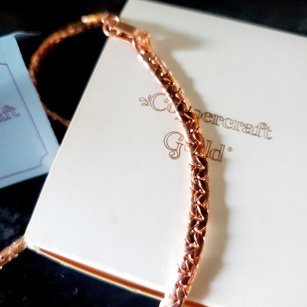 Vintage coppercraft guild necklace